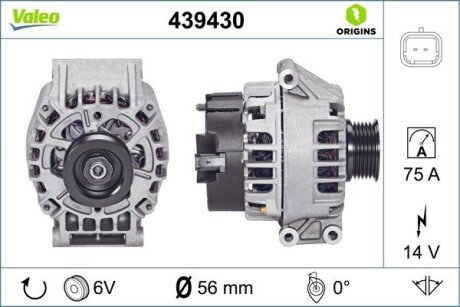 Генератор Valeo 439430