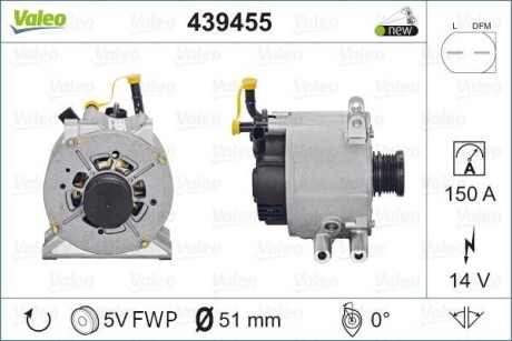 Генератор Valeo 439455