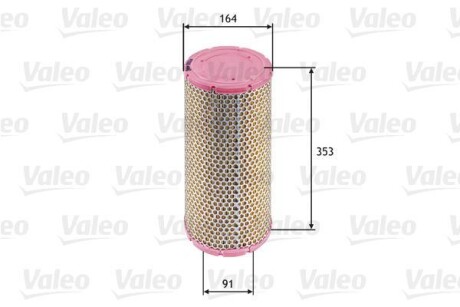 Фільтр повітряний IVECO Daily/Massif "2,3-3,0 "99-11 Valeo ="585624"
