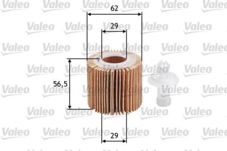 Фільтр масляний DAIHATSU/SUBARU/TOYOTA Sirion/Justy/Auris "1,0-1,5 "05>> Valeo ="586583"