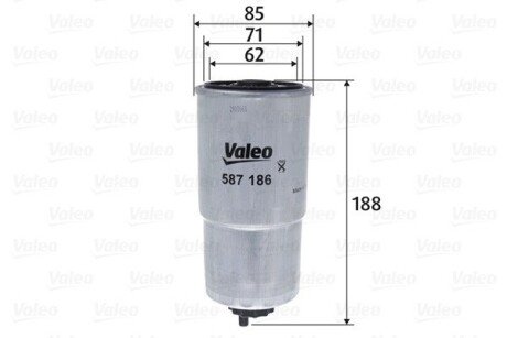 Фільтр паливний Valeo 587186