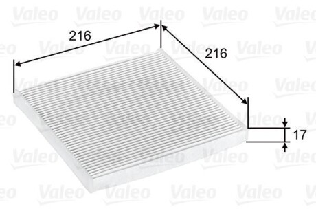 Фільтр салону LEXUS/SUBARU/TOYOTA ES/Legacy/Land Cruiser "1,0-4,2 "90>> Valeo ="698796"