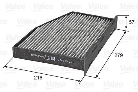 Фото фільтр салону AUDI/SEAT/SKODA A3/Leon/Octavia "1,2-3,2 "03-22 Valeo ="698801" Фільтр салону AUDI/SEAT/SKODA A3/Leon/Octavia "1,2-3,2 "03-22 Valeo ="698801"
