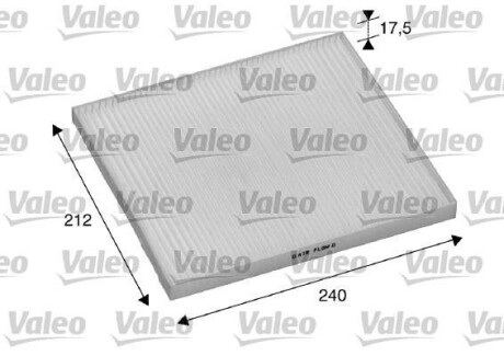 Фільтр салону KIA Carnival/Cerato/Sorento "1,5-2,9 "04-15 Valeo ="698895"
