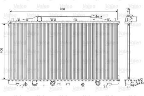 Радіатор системи охолодження Valeo 701551 (фото 1)