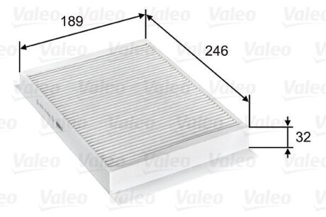 Фільтр салону MB AMG/C-Class/CLS/E-Class/G-Class/GLC/GLE/GLS/Gl-Class/M-Class "1,5-5,5 "11>> Valeo ="715751"