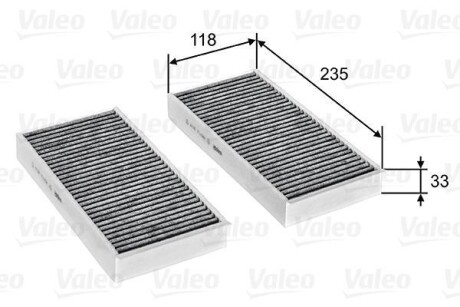 Фільтр салону BMW/MINI 2/Cooper "0,0-2,0 "13>> Valeo ="715811"