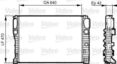 Радіатор двигуна Valeo 732855