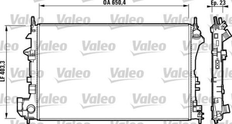 Радіатор двигуна Valeo 732879