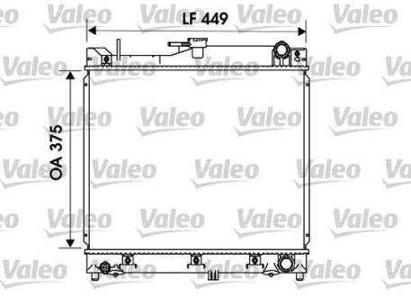 Радіатор двигуна Valeo 734170