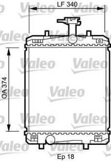 Радіатор двигуна Valeo 735072