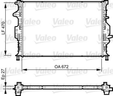 Радіатор двигуна Valeo 735374