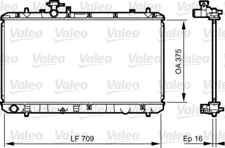 Радіатор двигуна Valeo 735407