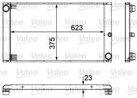 Радіатор двигуна Valeo 735475
