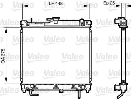 Радіатор Valeo 735578