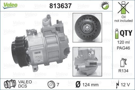Компресор кондиціонера Valeo 813637