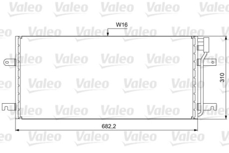 Радіатор кондиціонера Valeo 814029