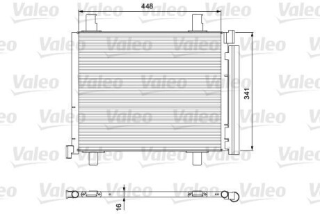 Радіатор кондиціонера Valeo 814168