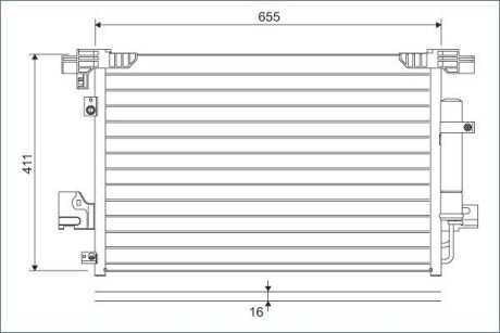 Конденсатор без хладогену Valeo 814315