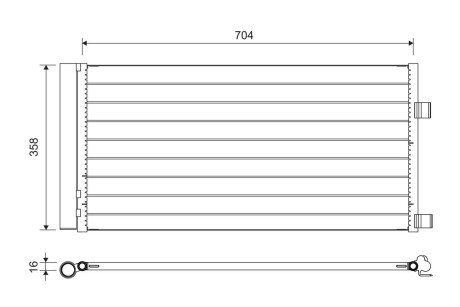 Радіатор кондиціонера Valeo 814378