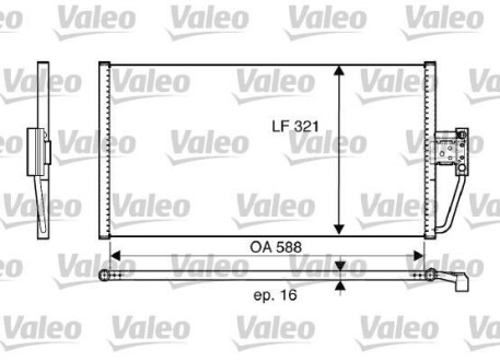 Радіатор кондиціонера Valeo 817561
