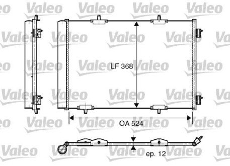 Конденсатор без хладогену Valeo 818015