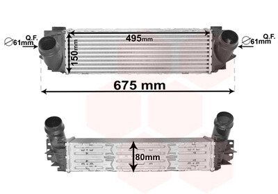 Інтеркулер BMW X3(F25) 11- Van Wezel 06004463