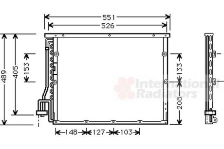 Конденсор кондиціонера BMW 3-SER E36/Z3 92-96 Van Wezel 06005148