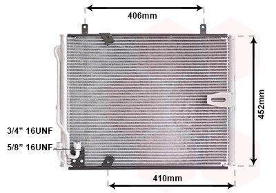 Конденсор кондиціонера BMW 5/7 E34/E32 86-95 Van Wezel 06005183 (фото 1)