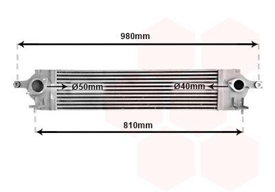 Інтеркулер NISSAN X-TRAIL/ RENAULT KOLEOS 08 >15 Van Wezel 13004350