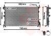 Радіатор охолодження двигуна FOCUS 14/6/8 MT +AC 98-05 Van Wezel 18002264 (фото 1)