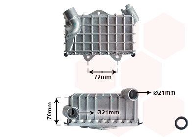 Радіатор масляний MB W202 25TD 95-00 Van Wezel 30003477