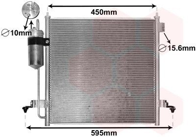 Конденсор кондиціонера MITSUBISHI L200 06>15 Van Wezel 32005218