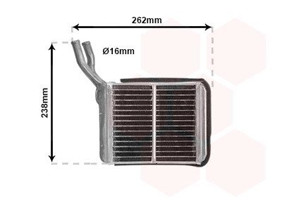 Радіатор пічки Opel Frontera A 92-98 Van Wezel 37006205