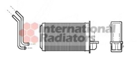 Радіатор пічки Peugeot 205/309 83-98 Van Wezel 40006088