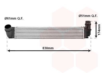 Інтеркулер RENAULT MEGANE3 20i/19dCi MT 08- Van Wezel 43004411