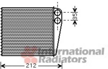 Радіатор пічки Nissan MicraIII/Note/Renault Clio1.5 dCi 03- Van Wezel 43006396