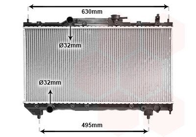 Радіатор AVENSIS 16/18 MT 98-00 Van Wezel 53002237