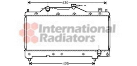 Радіатор охолодження AVENSIS 16/18/20 MT 00- Van Wezel 53002283