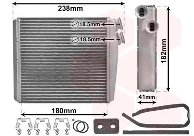 Радіатор пічки Land Rover Discovery/Freelander/Range Rover 2.0/2.2/3.2 06- Van Wezel 59006163 (фото 1)