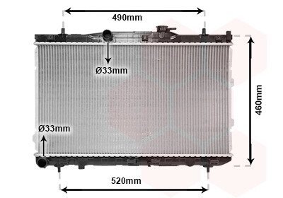 Радіатор CERATO 16i/20i MT 04- Van Wezel 83002074