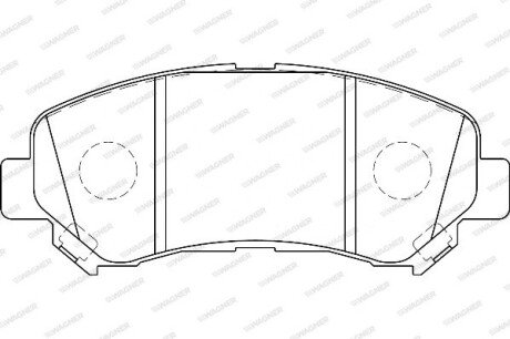 Гальмівні колодки дискові WAGNER WBP24632A