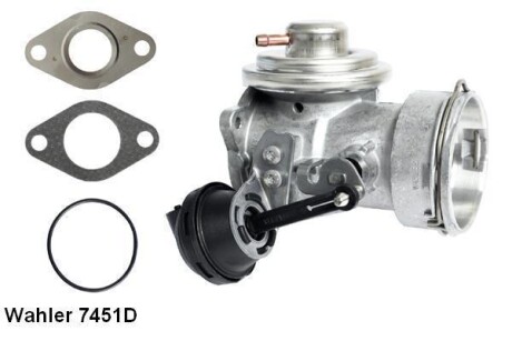 Клапан EGR VW Caddy III 1.9TDI WAHLER ="7451D"