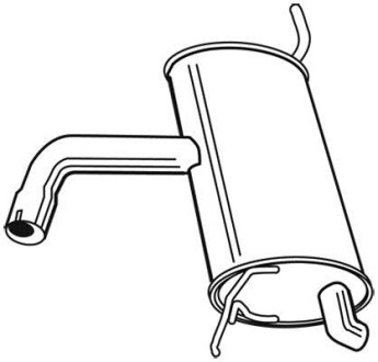 Задній. глушник,випускна сист. WALKER 23005