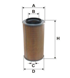 Фільтр повітряний /AM406 (WIX-FILTERS UA) WIX FILTERS 42169E