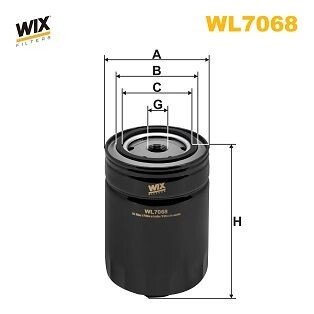 Фільтр масляний двигуна AUDI, VW /OP525 (WIX-FILTERS UA) WIX FILTERS WL7068