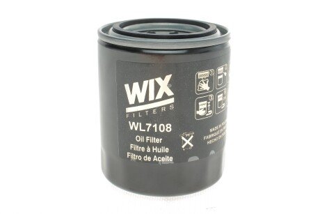 Фільтр масляний двигуна /OP558 (WIX-FILTERS) WIX FILTERS WL7108