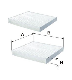 Фільтр салону BMW X3 (F25) 10-/X4 (F26) 14-18 (к-кт 2 шт) B47/N20/N47/N55/N57 WIX FILTERS WP2076