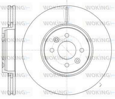 Гальмівний диск перед. Scenic 03- WOKING D61049.10