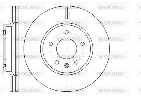 Диск гальмівний передній (кратно 2) (Remsa) Chevrolet Captiva, Opel Antara (D61183.10) WOKING D6118310